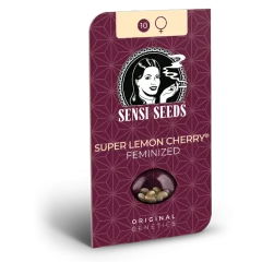 Super Lemon Cherry Feminized (Sensi Seeds) – Herstellerverpackung