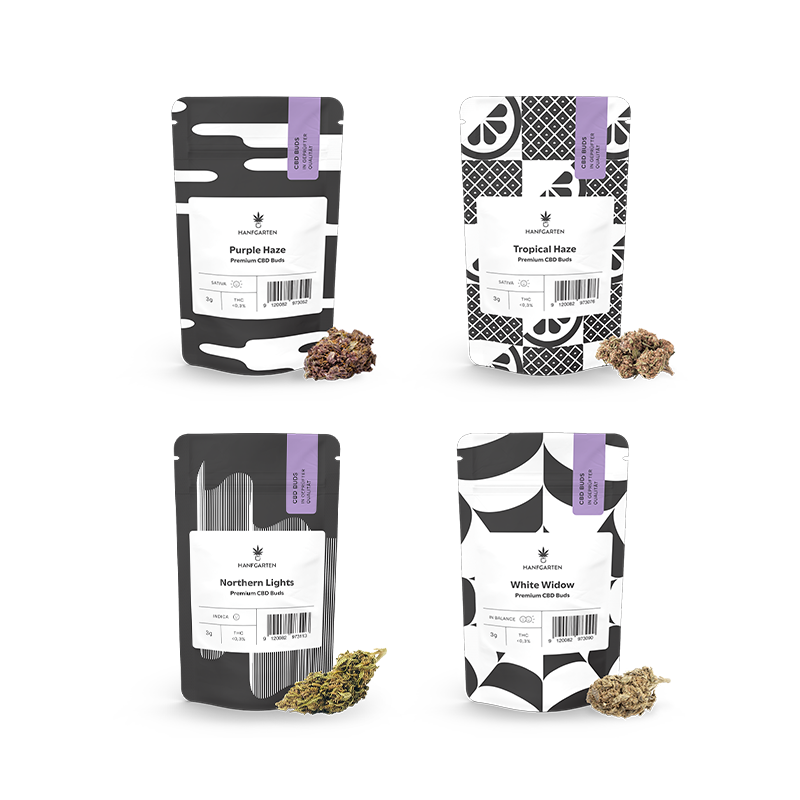Fantastic 4 CBD Blüten Set – Produktabbildung des Herstellers