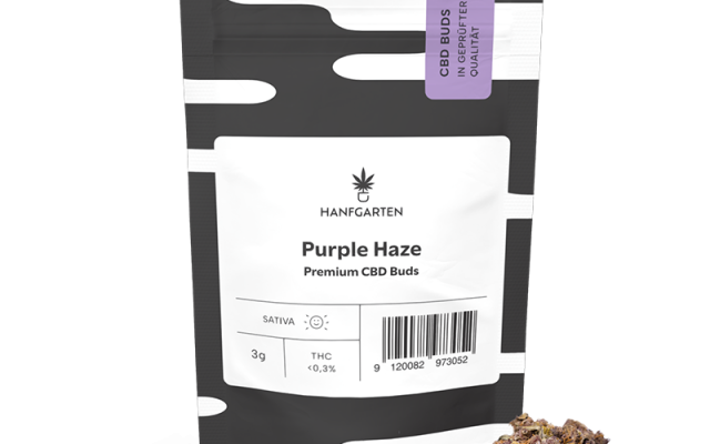 Purple Haze CBD Blüten – Produktabbildung des Herstellers